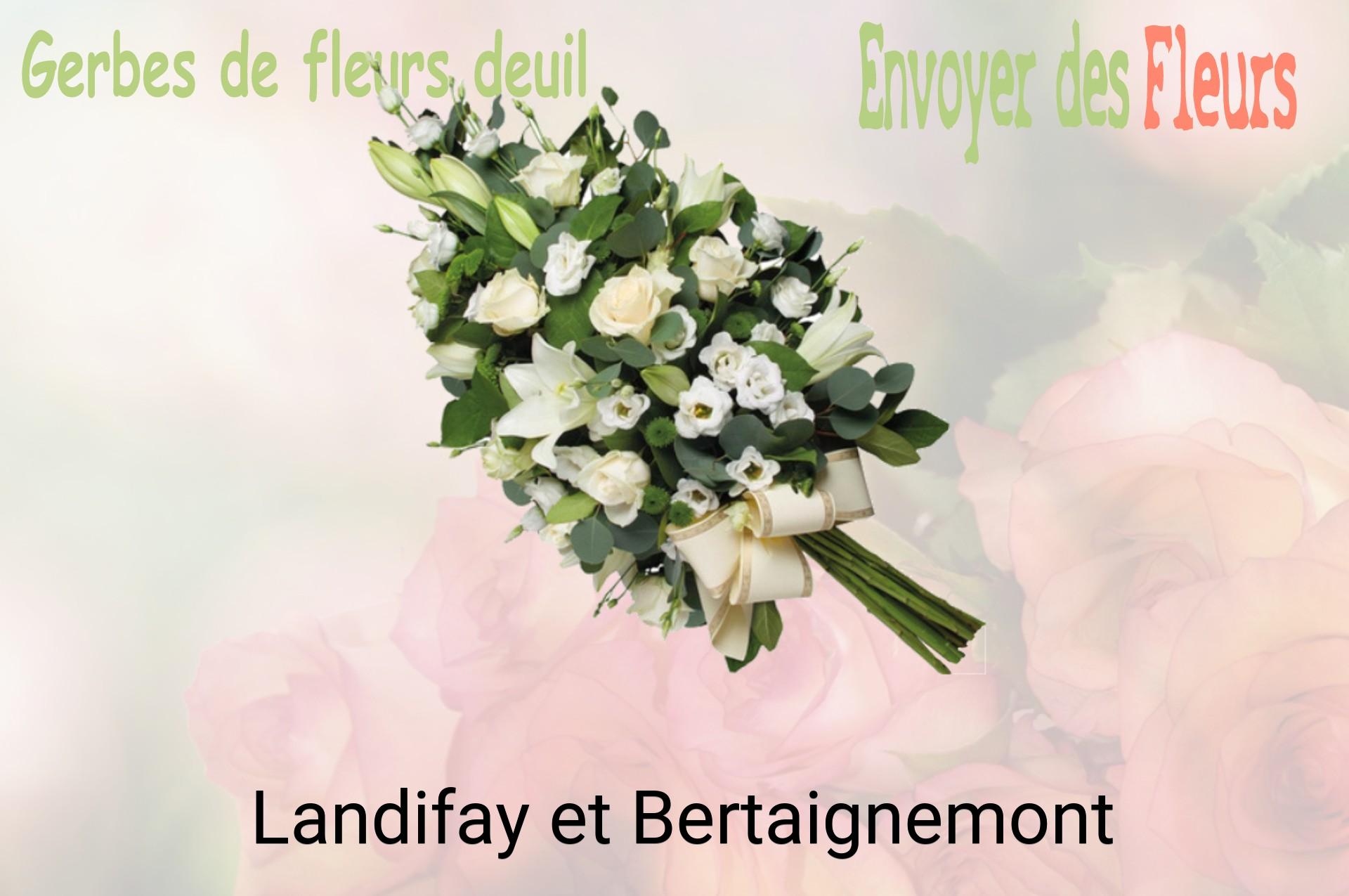 Gerbe de fleurs de deuil livrée à Landifay-et-Bertaignemont